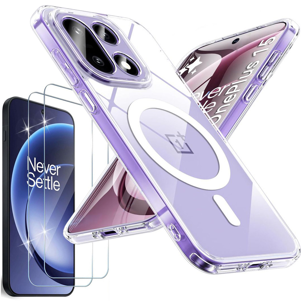 Etui Hybrydowe Clear Case z MagSafe | Crystal + SZKŁO do OnePlus 15