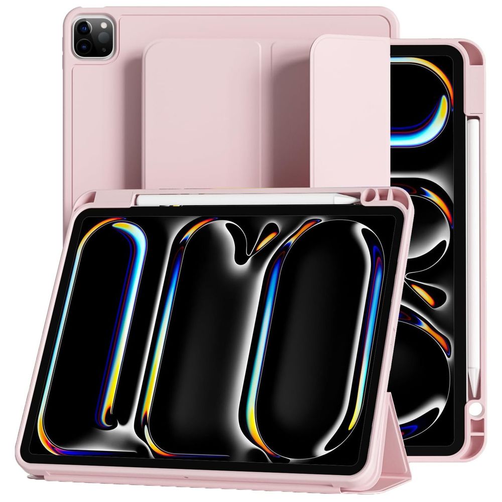 Zamykane Etui Smart Case na Pencil | Różowe do Apple iPad Pro 13 M5 2025 8 gen.