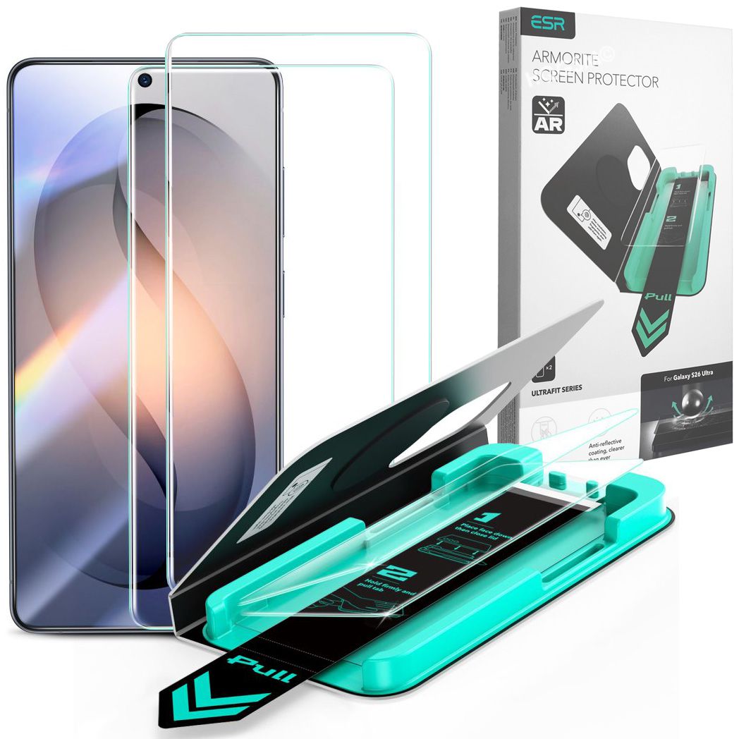 ESR UltraFit Armorite | 2x Szkło Hartowane Antyrefleks z aplikatorem do Samsung Galaxy S26 Ultra