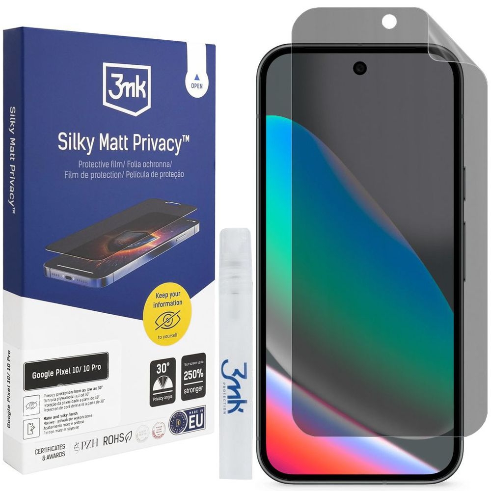 3mk Silky Matt Privacy | Matowa Folia Ochronna Prywatyzująca do Google Pixel 10 / 10 Pro