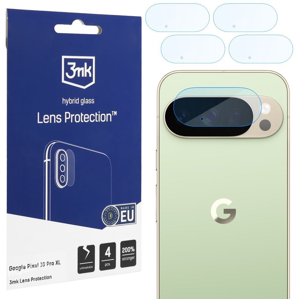 4x 3mk Lens Protection | Szkło Hybrydowe na Obiektyw Aparat do Google Pixel 10 Pro XL