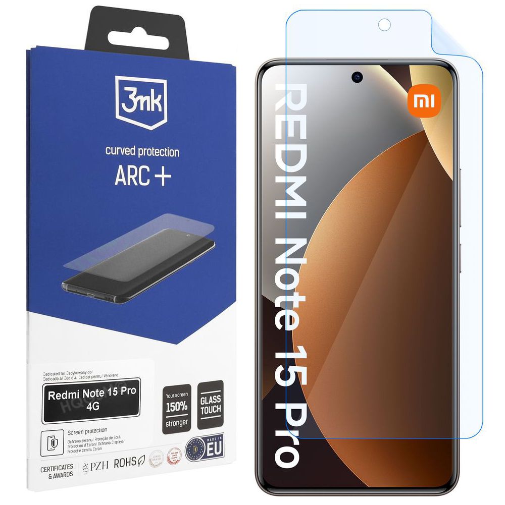 3mk Curved Protection ARC+ | Folia na Cały Ekran do Xiaomi Redmi Note 15 Pro LTE
