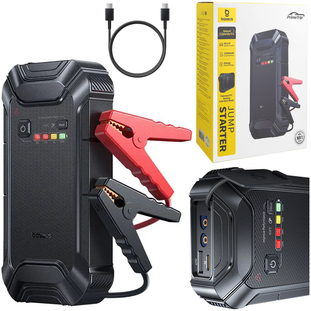 Baseus PrimeTrip VJ1 | Power Bank Jump Starter Booster Rozruchowy | 12000mAh 5000A 12V