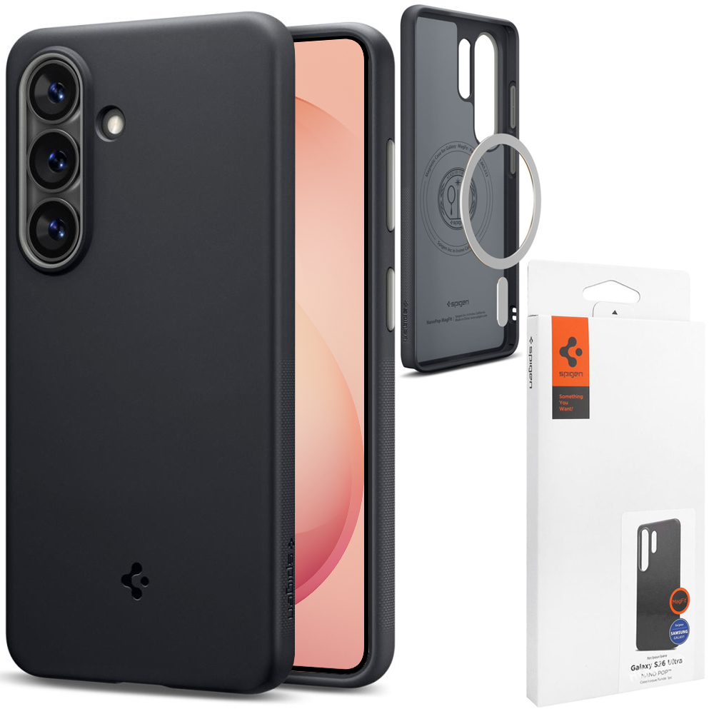 Etui SPIGEN Nano POP MagSafe | Black Sesame do Samsung Galaxy S26 Ultra