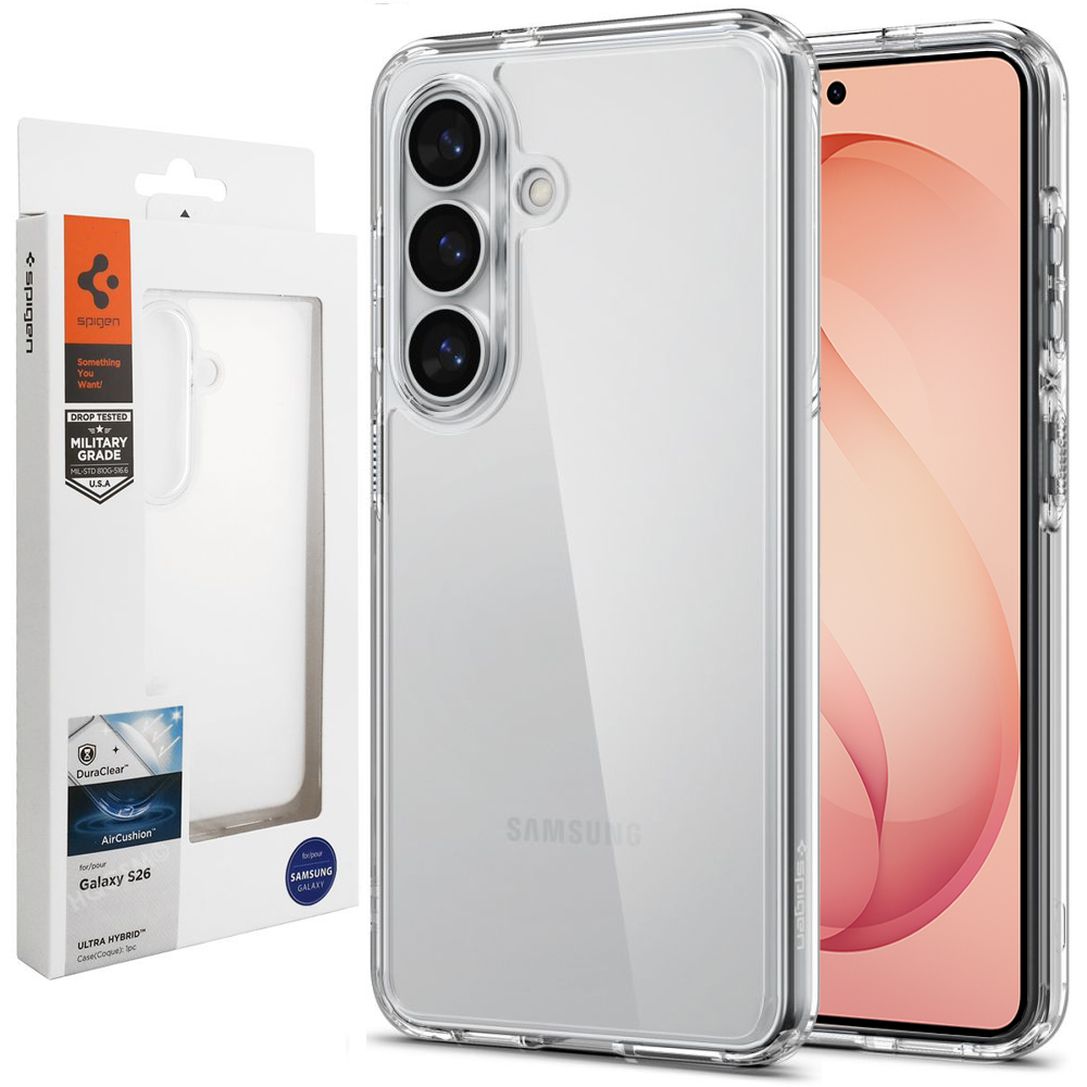 Etui SPIGEN Ultra Hybrid | Crystal Clear do Samsung Galaxy S26