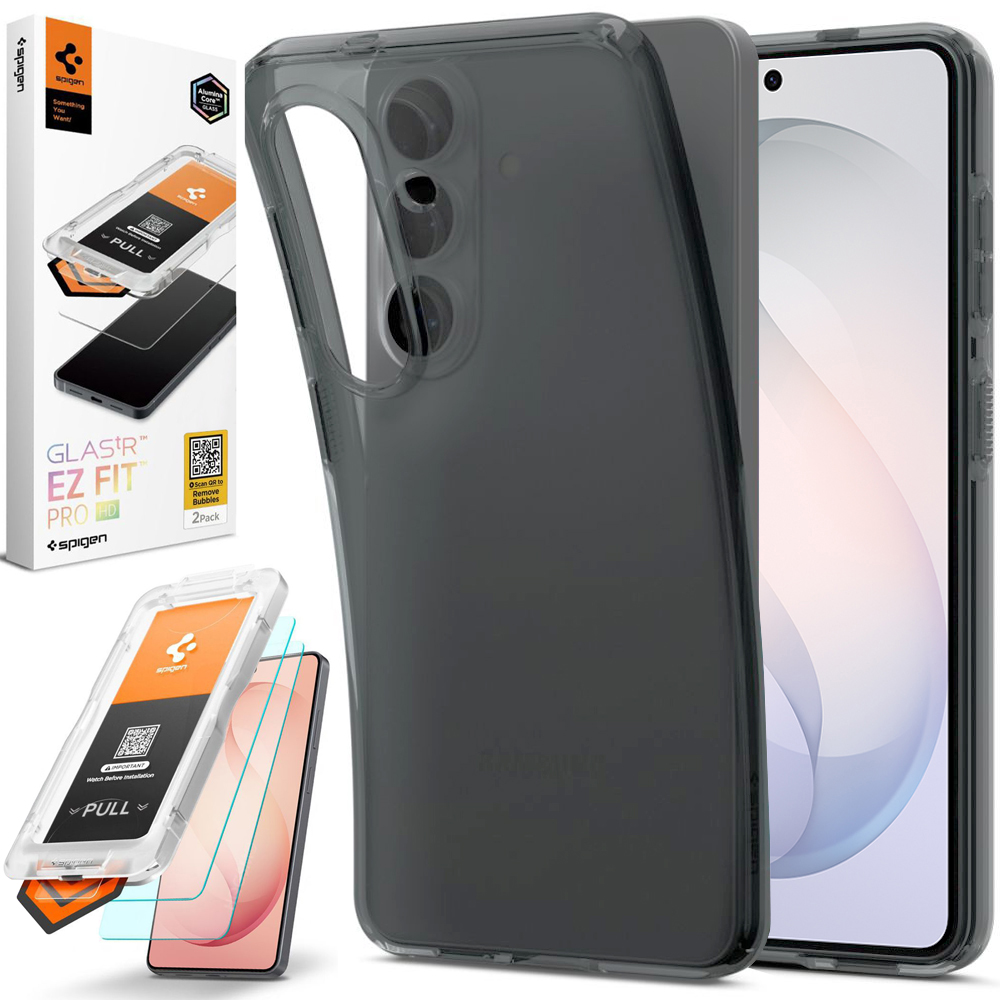 Etui SPIGEN Liquid Crystal | Space Crystal + 2x SZKŁO Spigen do Samsung Galaxy S26