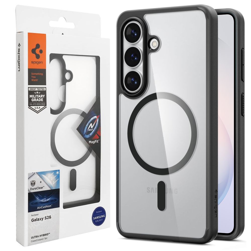 Etui SPIGEN Ultra Hybrid MagSafe | Matte Black do Samsung Galaxy S26