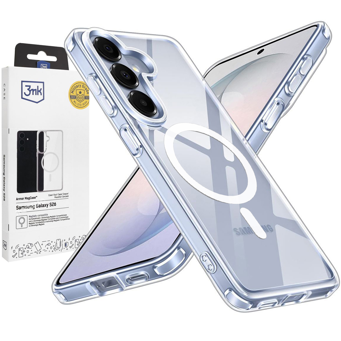 Etui 3mk Armor Mag Case | Clear do Samsung Galaxy S26