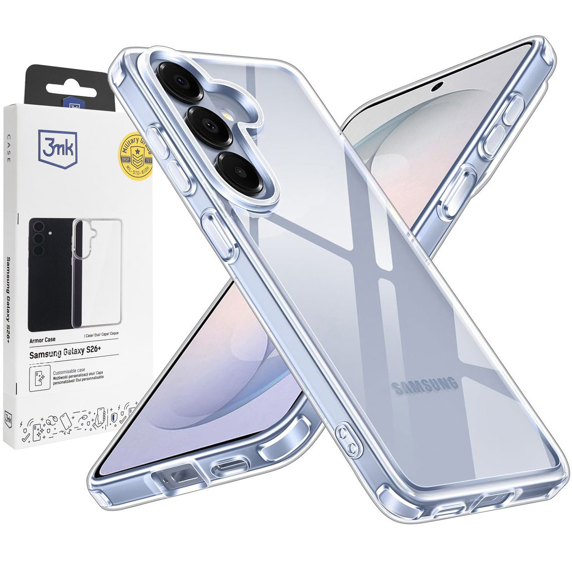 Pancerne Etui 3mk Armor Case | Clear do Samsung Galaxy S26+ Plus