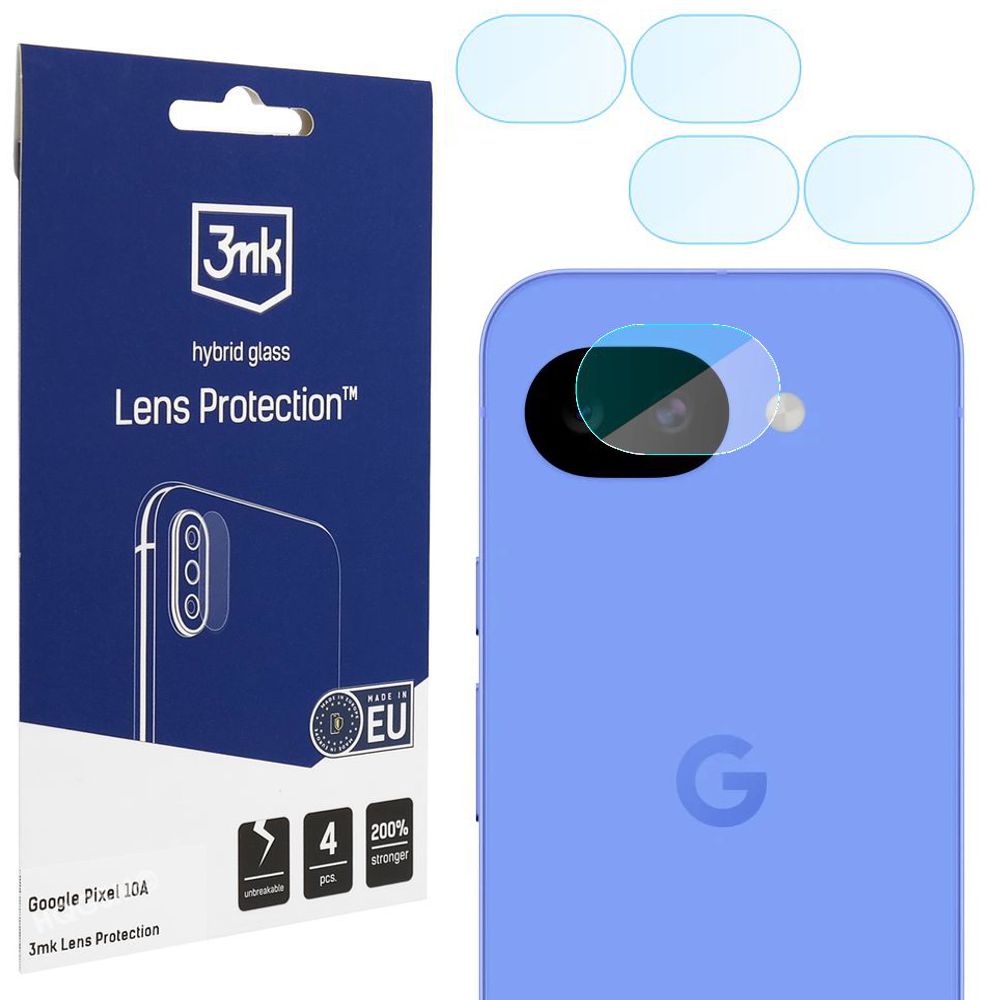 4x 3mk Lens Protection | Szkło Hybrydowe na Obiektyw Aparat do Google Pixel 10a