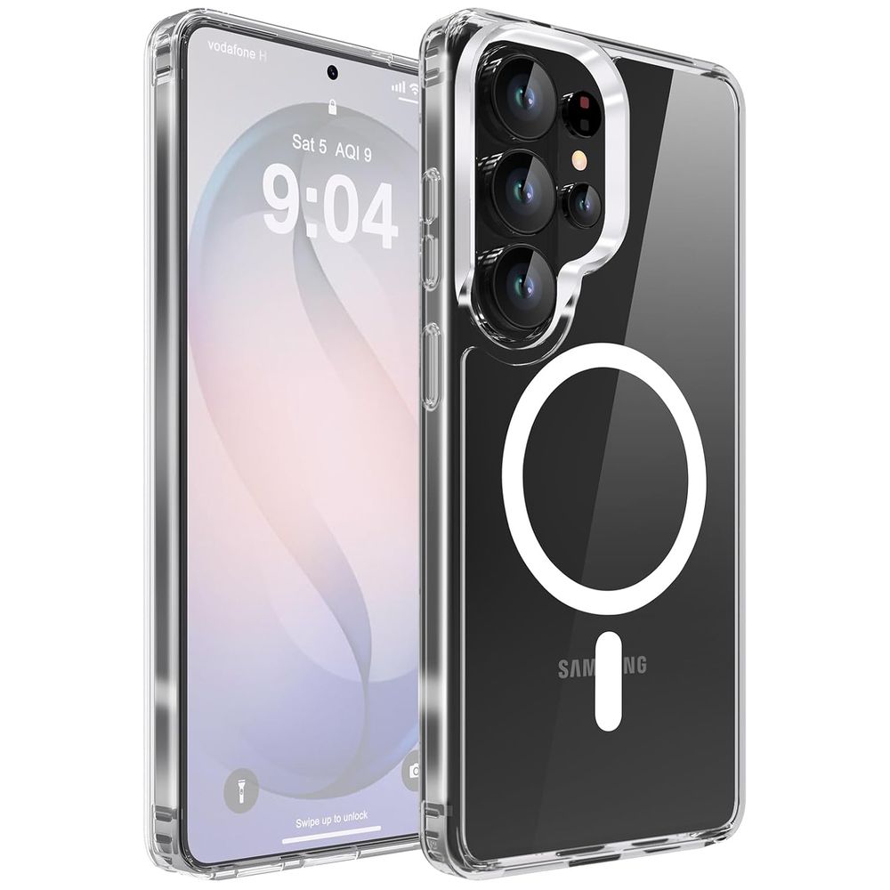 Etui Hybrydowe Magnetic Case | Clear White do Samsung Galaxy S26 Ultra