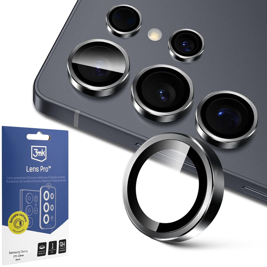 3mk Lens Pro | Osobne Szkła na Aparat | Czarne do Samsung Galaxy S26 Ultra