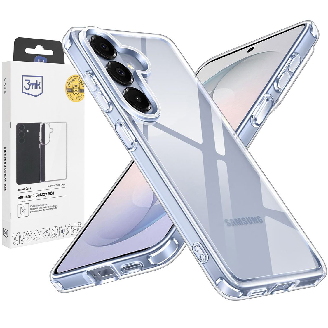Pancerne Etui 3mk Armor Case | Clear do Samsung Galaxy S26
