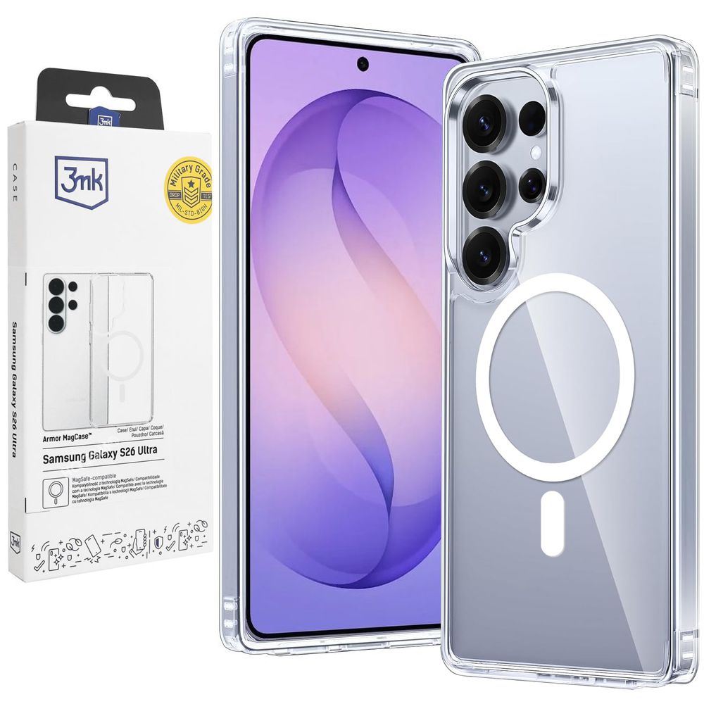 Etui 3mk Armor Mag Case | Clear do Samsung Galaxy S26 Ultra