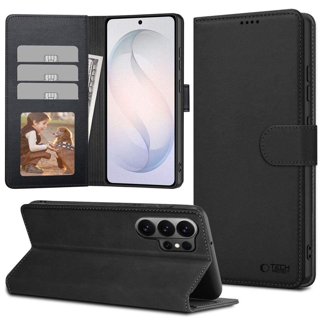 Etui z Klapką Wallet Case | Czarne do Samsung Galaxy S26 Ultra