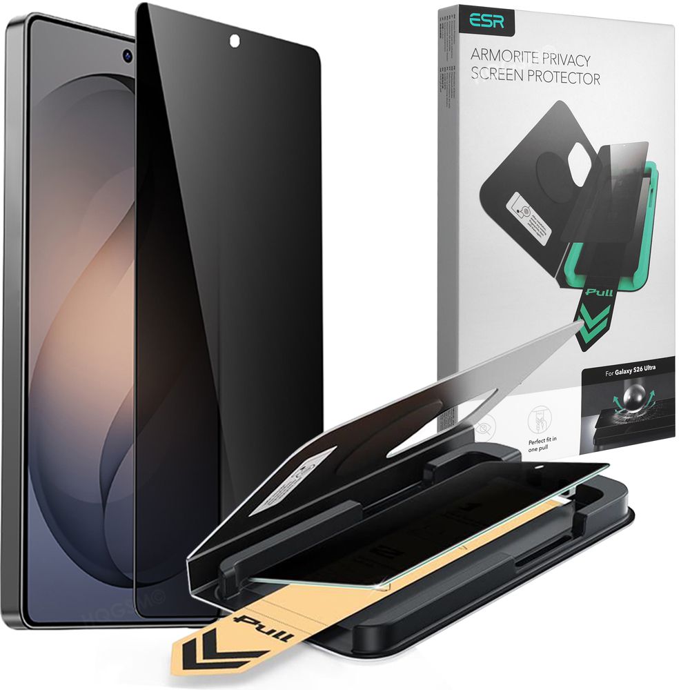ESR UltraFit Armorite PRIVACY | Szkło Hartowane Prywatyzujące z aplikatorem do Samsung Galaxy S26 Ultra