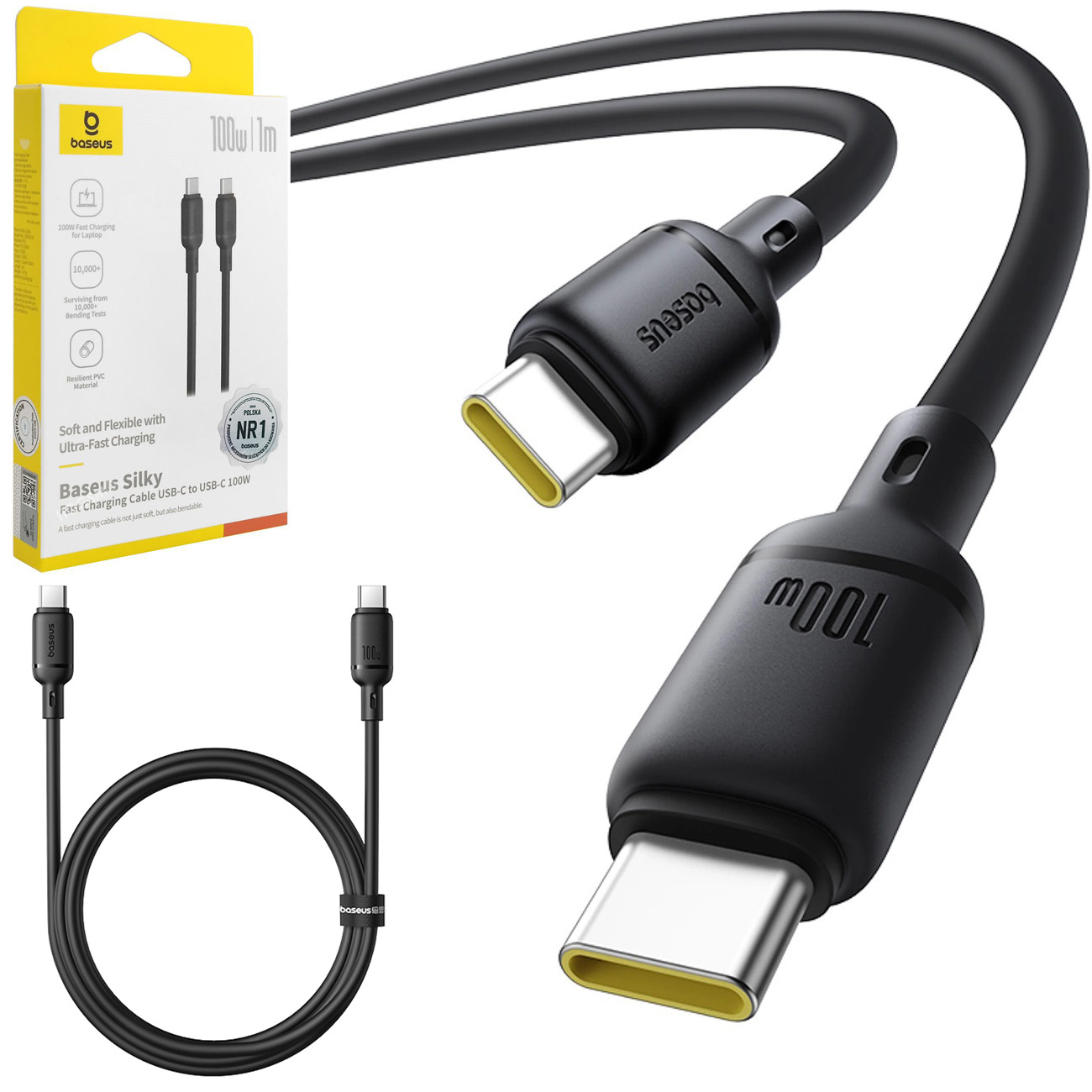 Baseus | Szybki Kabel USB-C Power Delivery 100W | 100cm