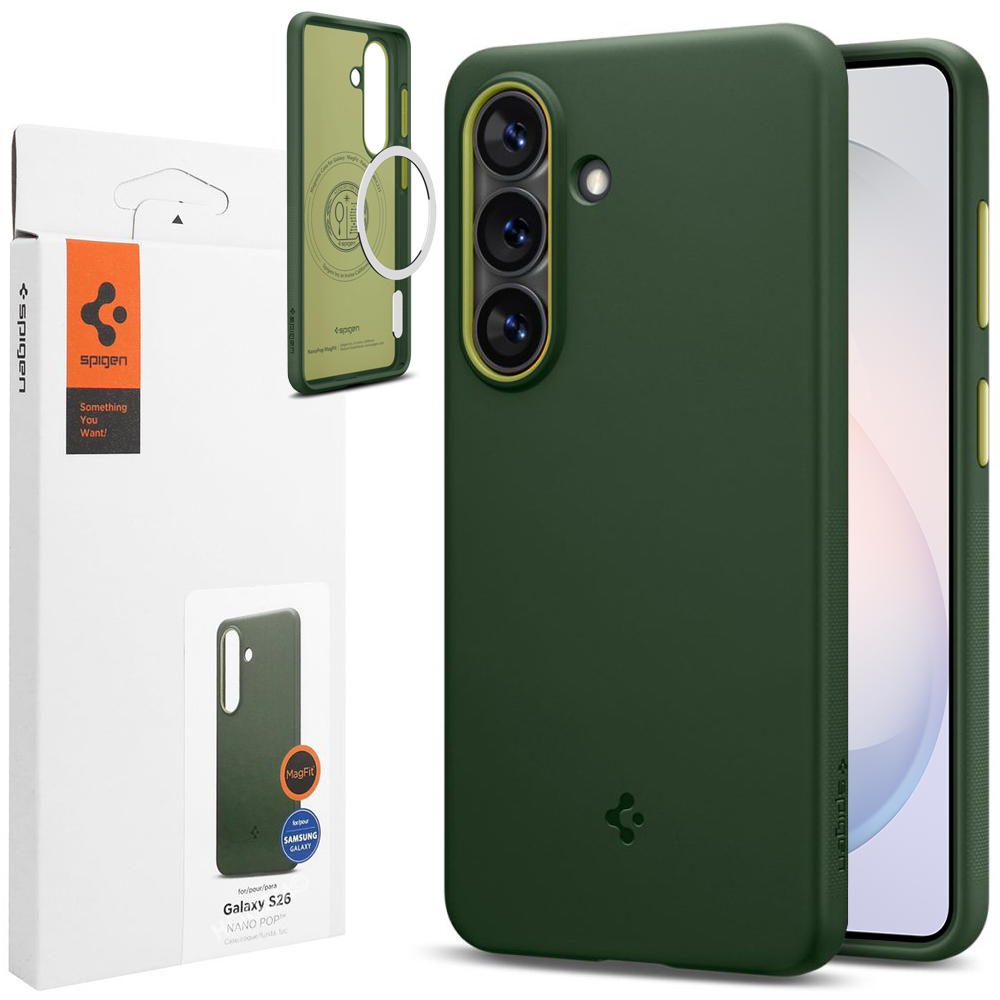 Etui SPIGEN Nano POP MagSafe | Avo Green do Samsung Galaxy S26