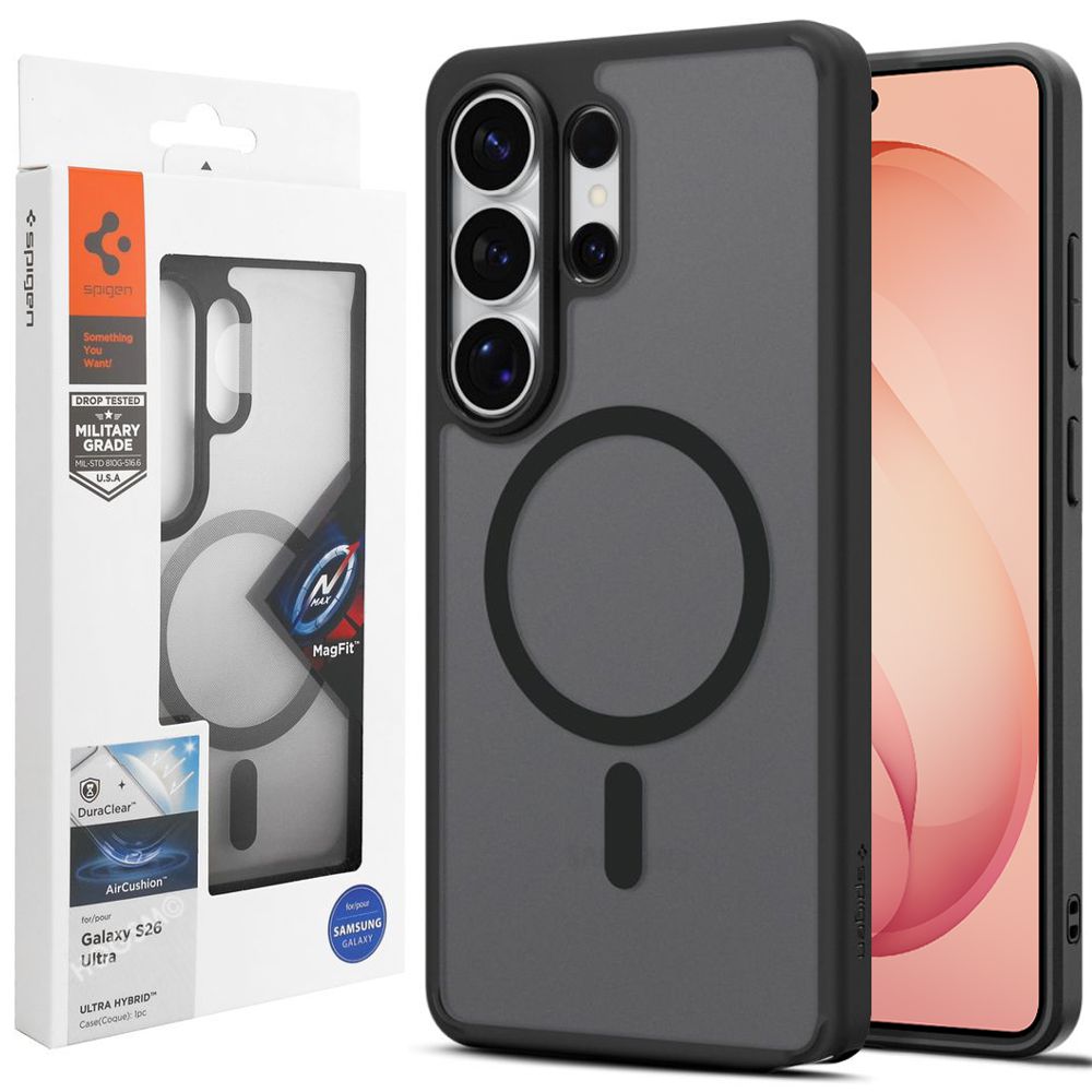 Etui SPIGEN Ultra Hybrid MagSafe | Frost Black do Samsung Galaxy S26 Ultra