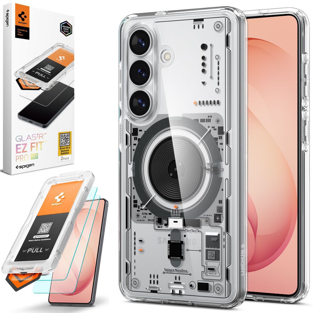 Etui SPIGEN Ultra Hybrid | Neo One + 2x SZKŁO Spigen do Samsung Galaxy S26