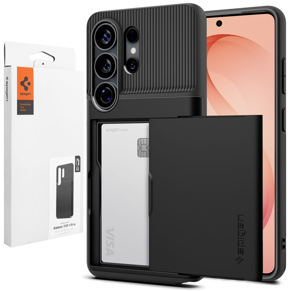 Pancerne Etui SPIGEN Slim Armor CS | Black do Samsung Galaxy S26 Ultra