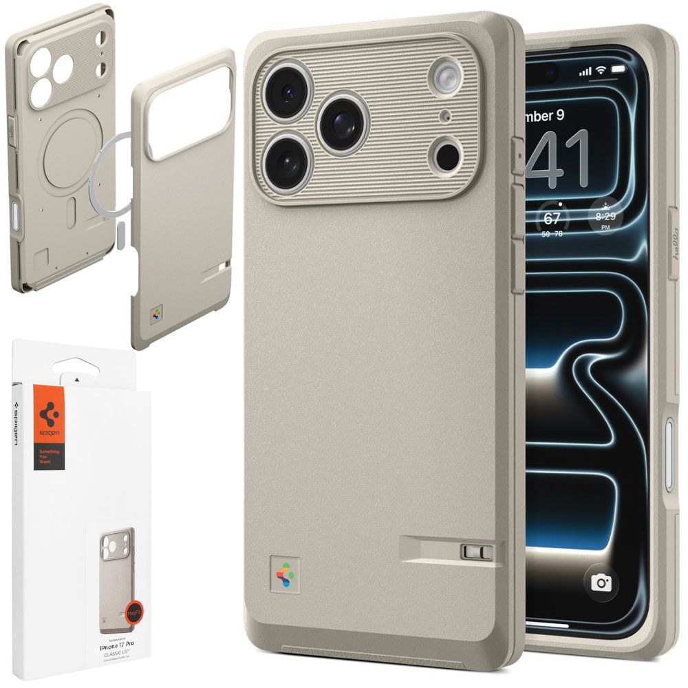 Etui SPIGEN Classic LS MagSafe | Stone do Apple iPhone 17 Pro