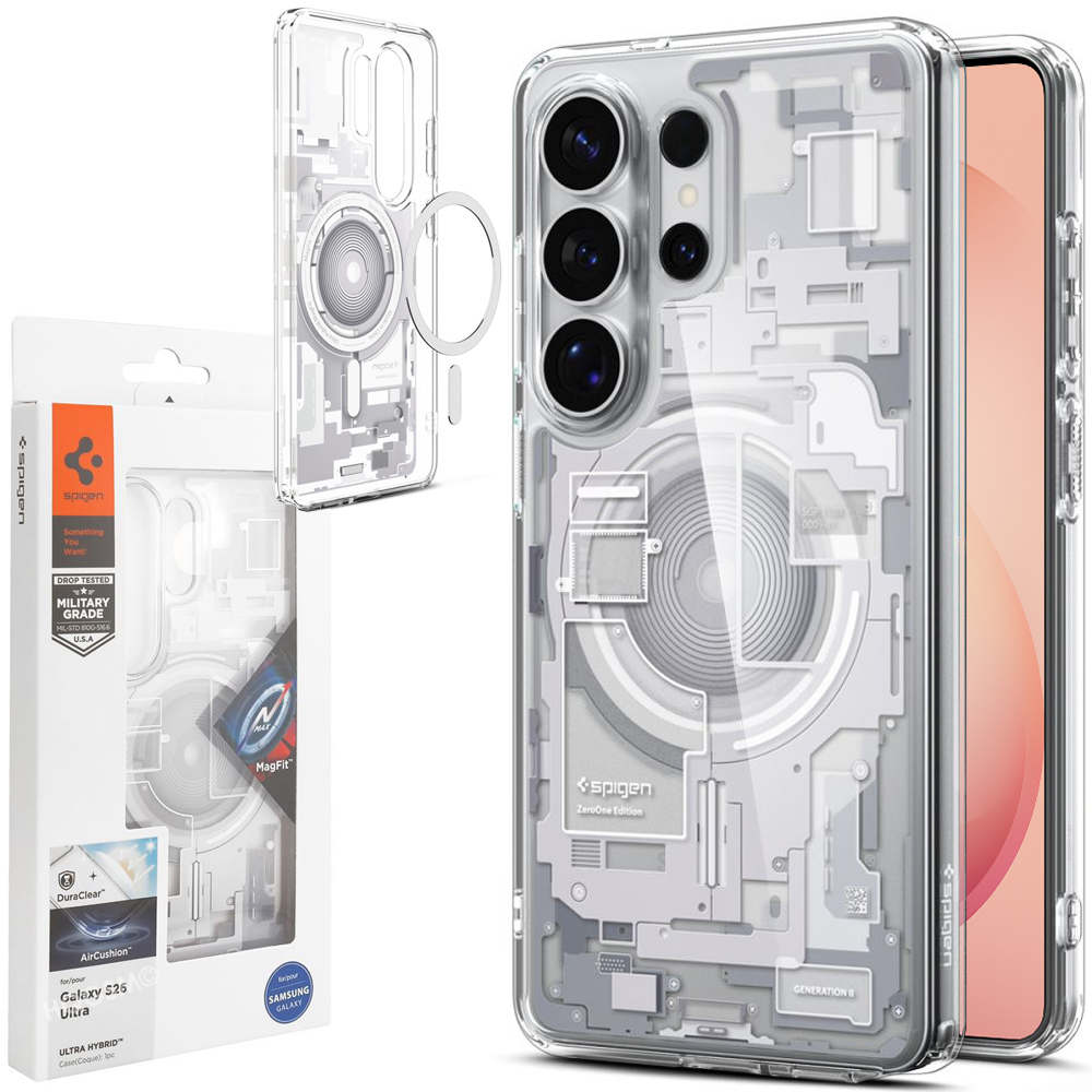 Etui SPIGEN Ultra Hybrid | Zero One White do Samsung Galaxy S26 Ultra