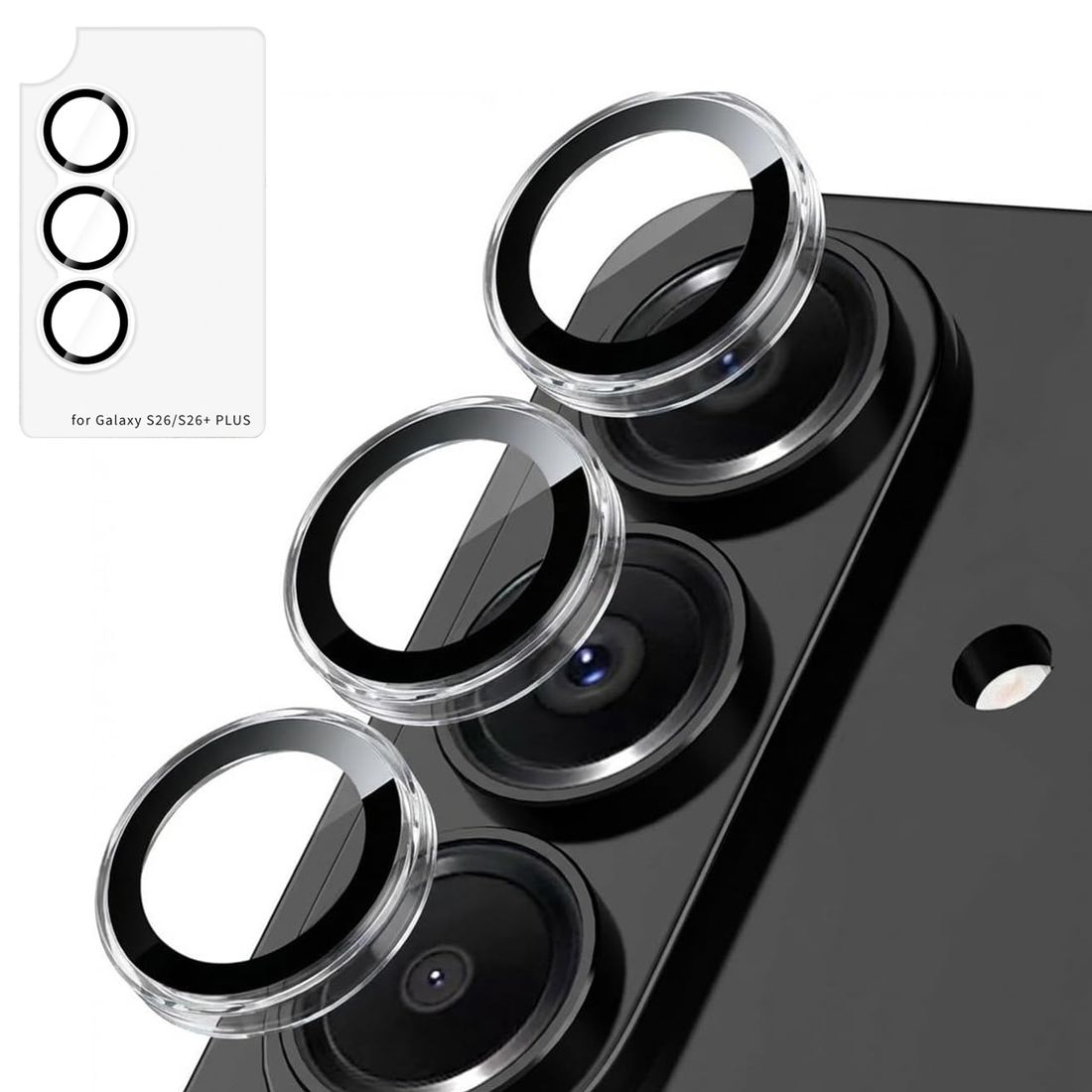 Osobne Szkła Ochronne na Aparat z Aplikatorem  | Clear do Samsung Galaxy S26 / S26+ Plus