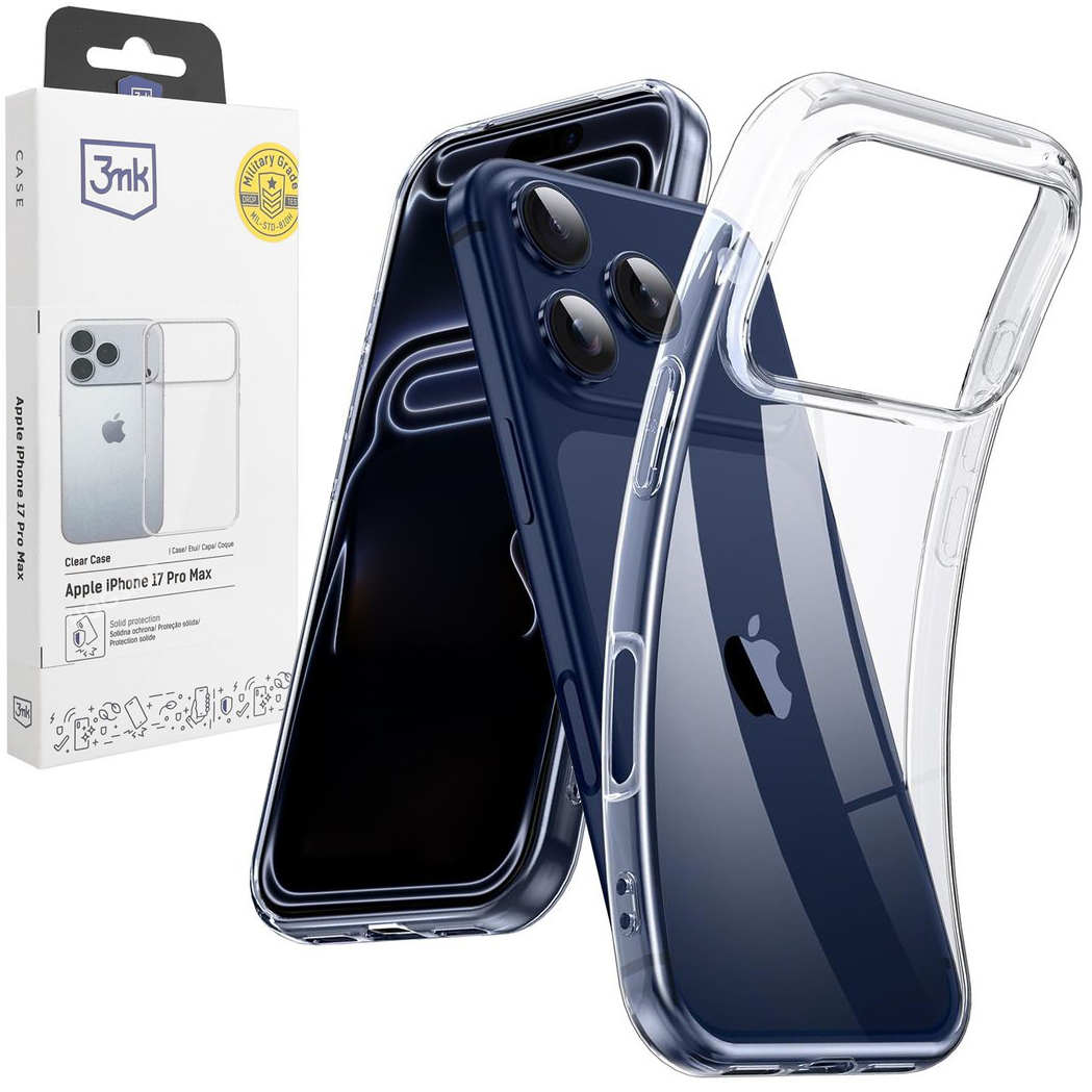 Etui 3mk Clear Case | Bezbarwne do Apple iPhone 17 Pro Max