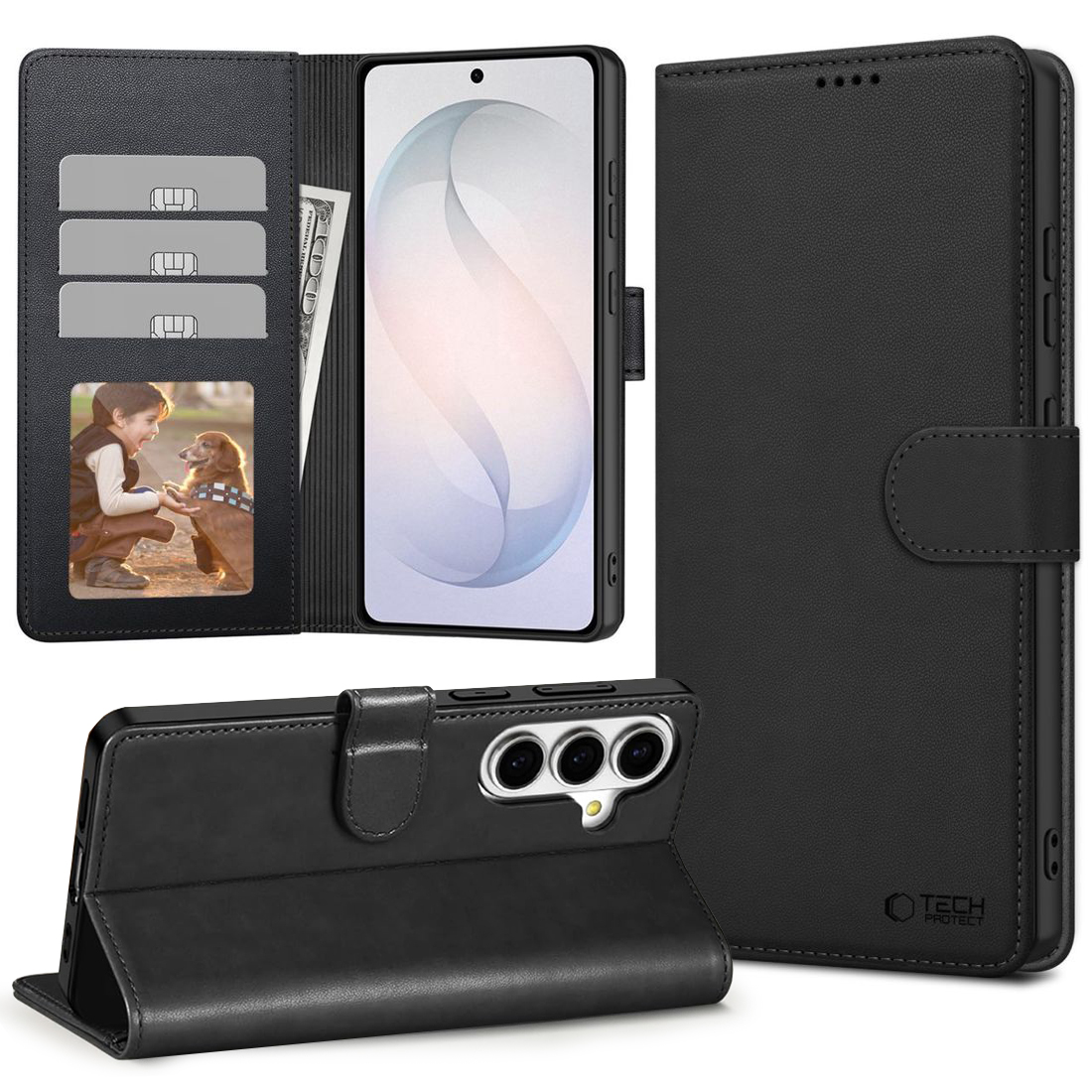Etui z Klapką Wallet Case | Czarne do Samsung Galaxy S26+ Plus