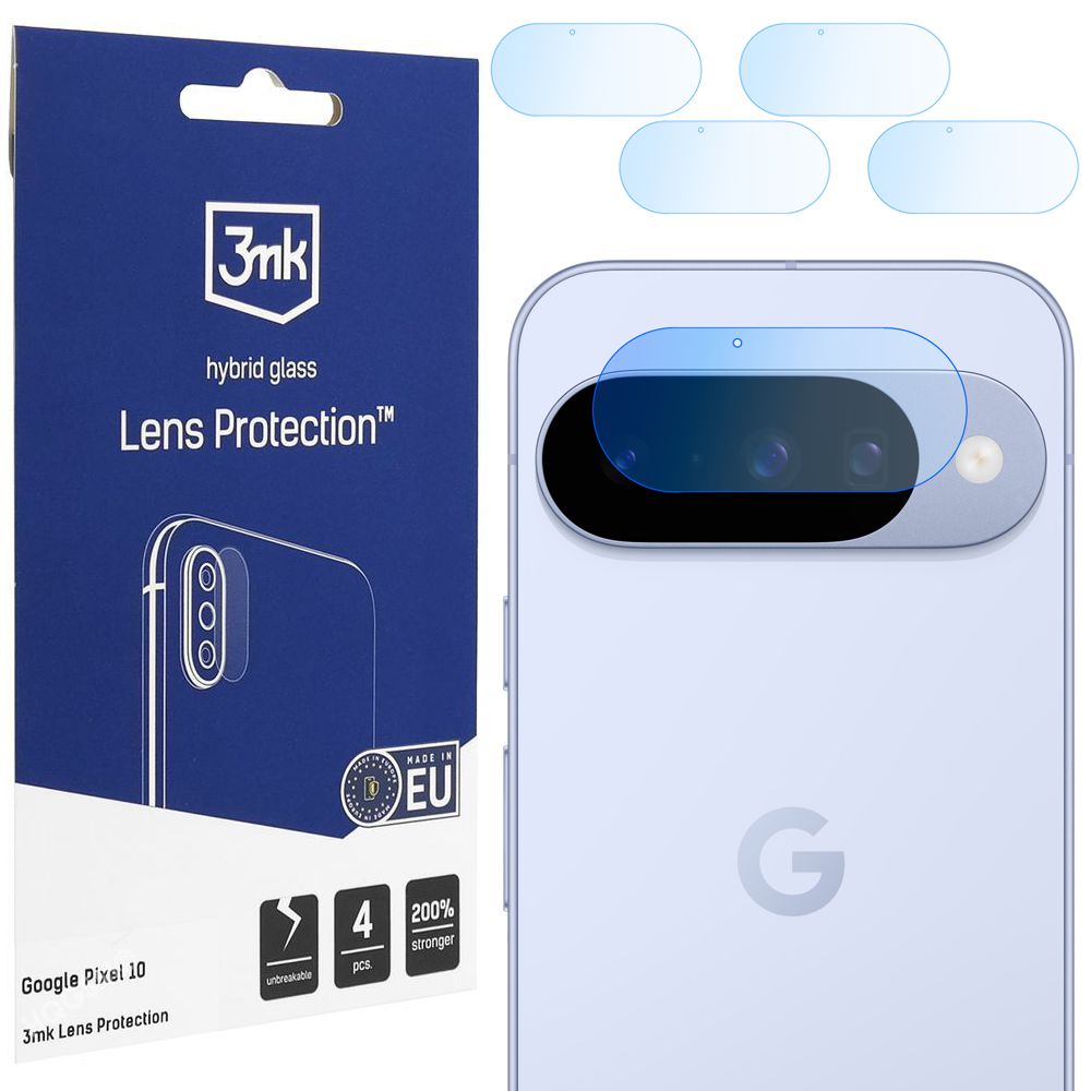 4x 3mk Lens Protection | Szkło Hybrydowe na Obiektyw Aparat do Google Pixel 10
