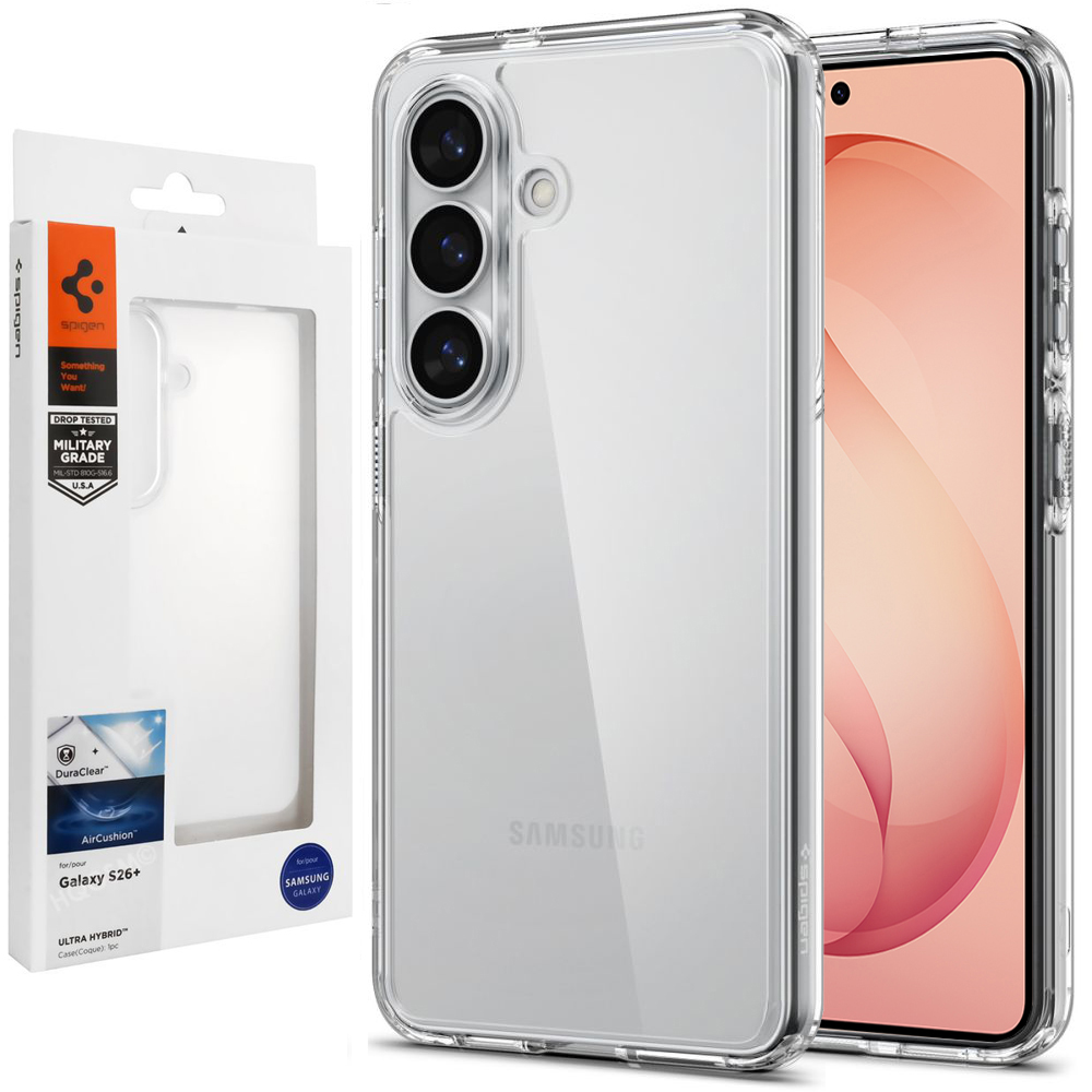 Etui SPIGEN Ultra Hybrid | Crystal Clear do Samsung Galaxy S26+ Plus