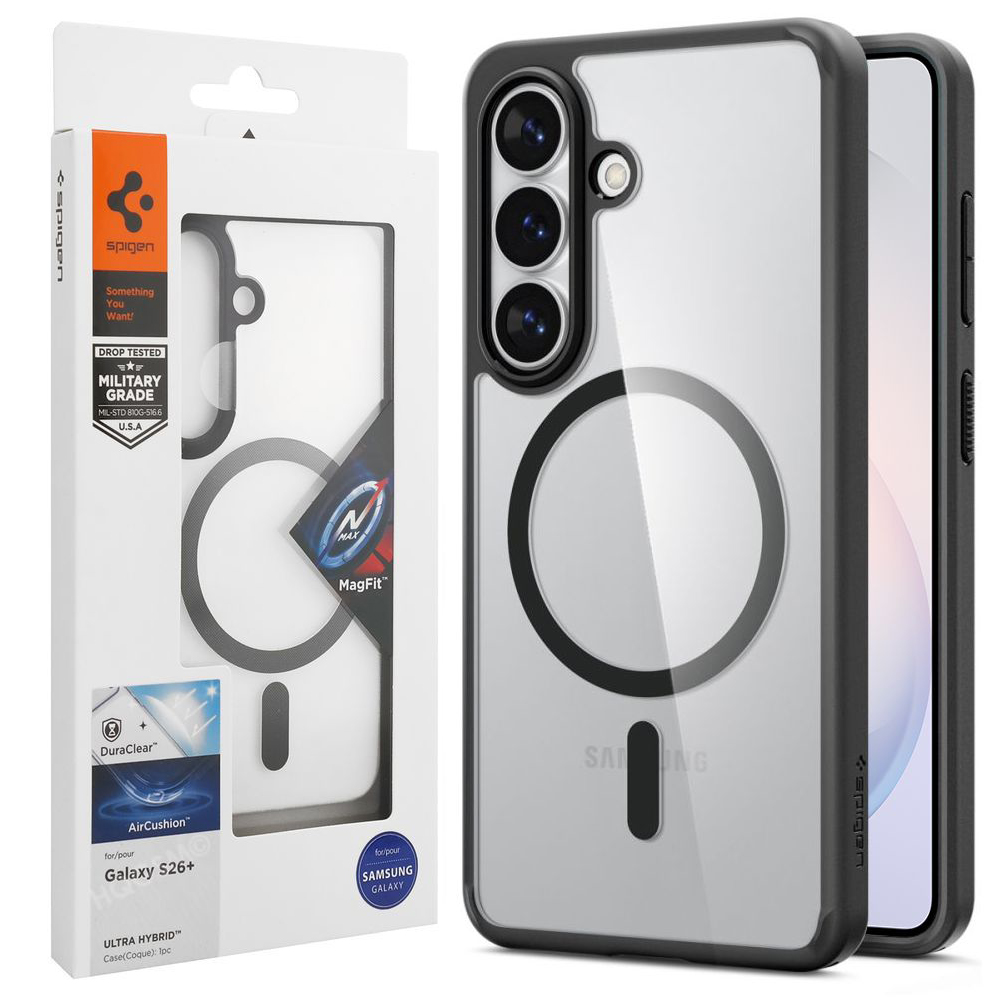 Etui SPIGEN Ultra Hybrid MagSafe | Matte Black do Samsung Galaxy S26+ Plus