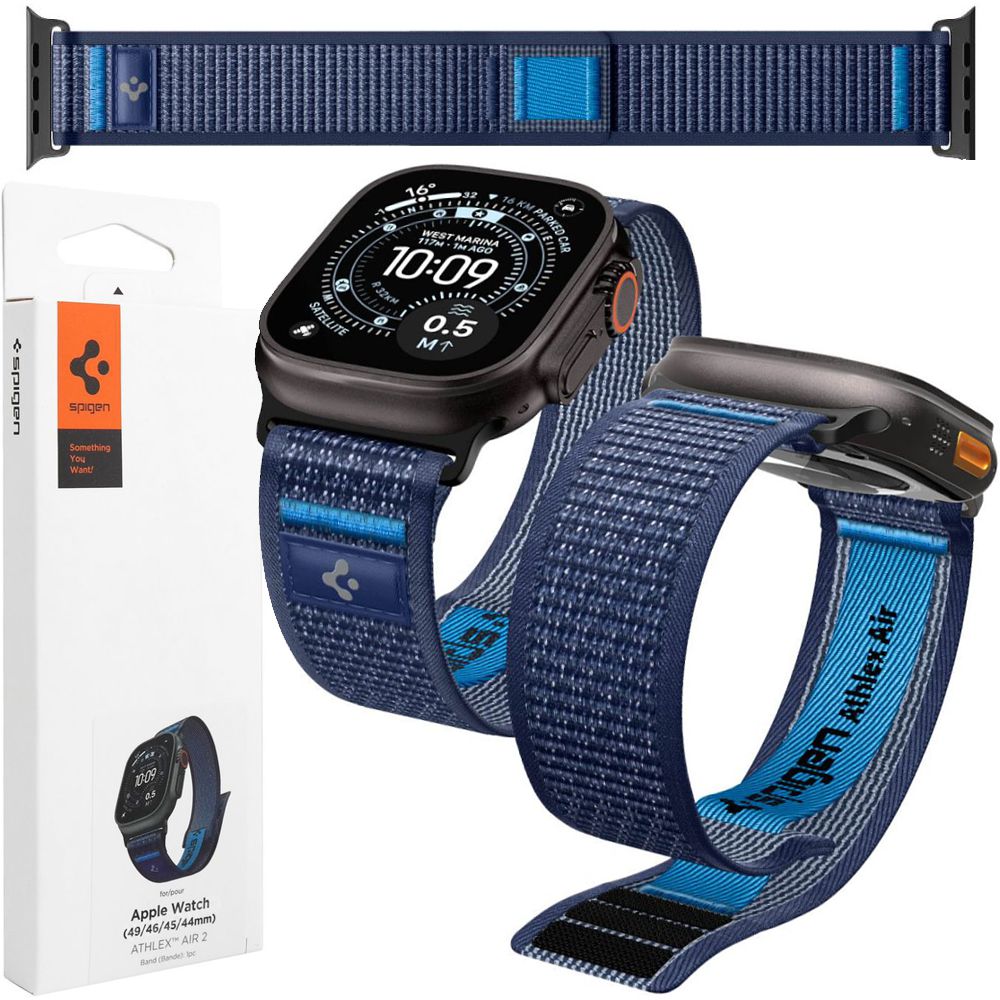 Pasek SPIGEN Athlex Air 2 | Active Navy Blue do Apple Watch (49/46/45/44mm)