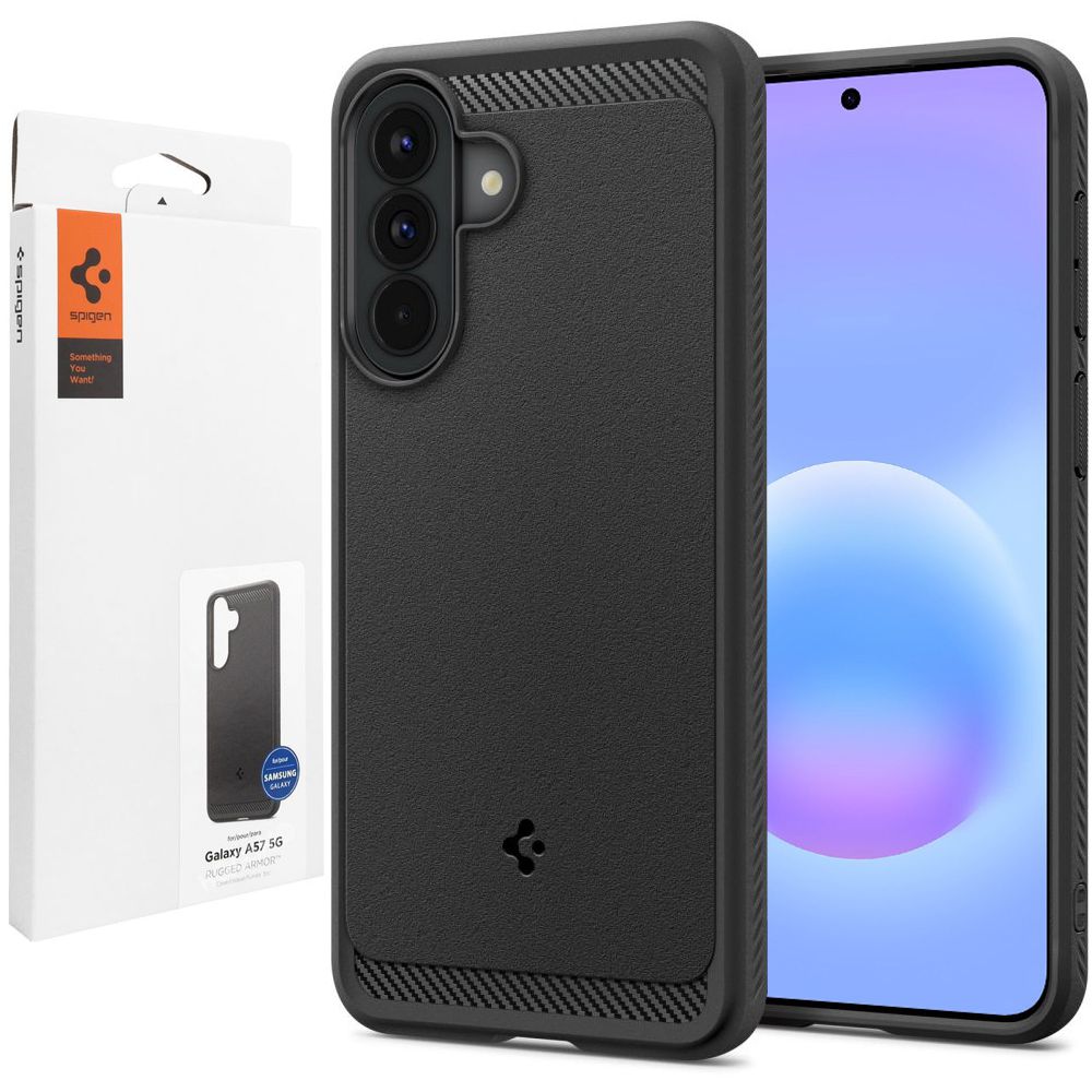 Etui SPIGEN Rugged Armor | Black do Samsung Galaxy A57 5G
