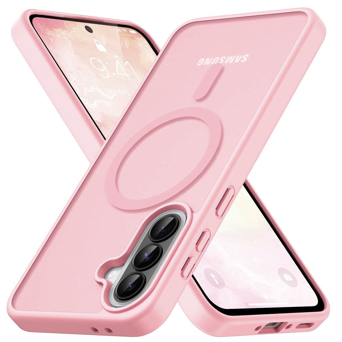 Etui Hybrydowe Magnetic Case | Matte Pink do Samsung Galaxy A37 5G
