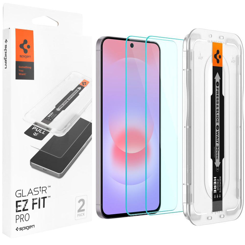 2x Szkło SPIGEN GLAS.tR EZ FIT Pro + aplikator do Samsung Galaxy A37 5G