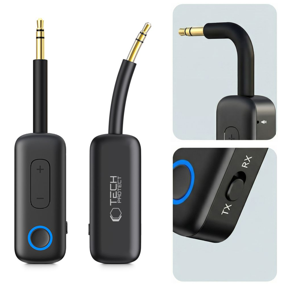Transmiter 2w1 | Nadajnik Odbiornik Audio TX RX | Bluetooth 5.4 AUX Jack 3.5mm