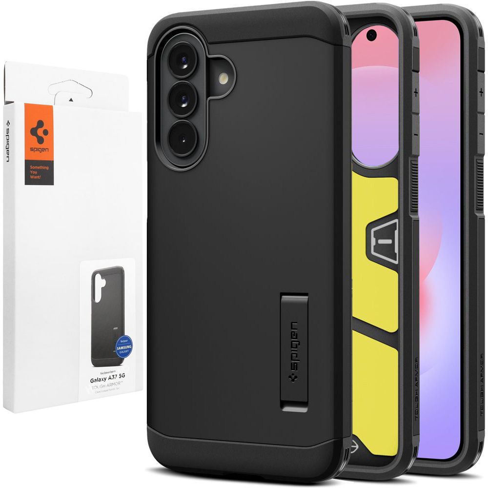 Pancerne Etui SPIGEN Tough Armor | Black do Samsung Galaxy A37 5G