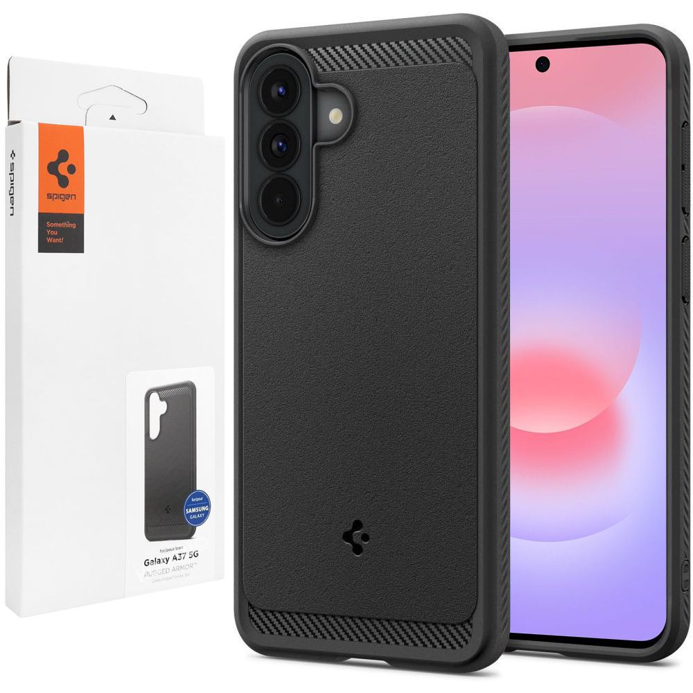 Etui SPIGEN Rugged Armor | Black do Samsung Galaxy A37 5G