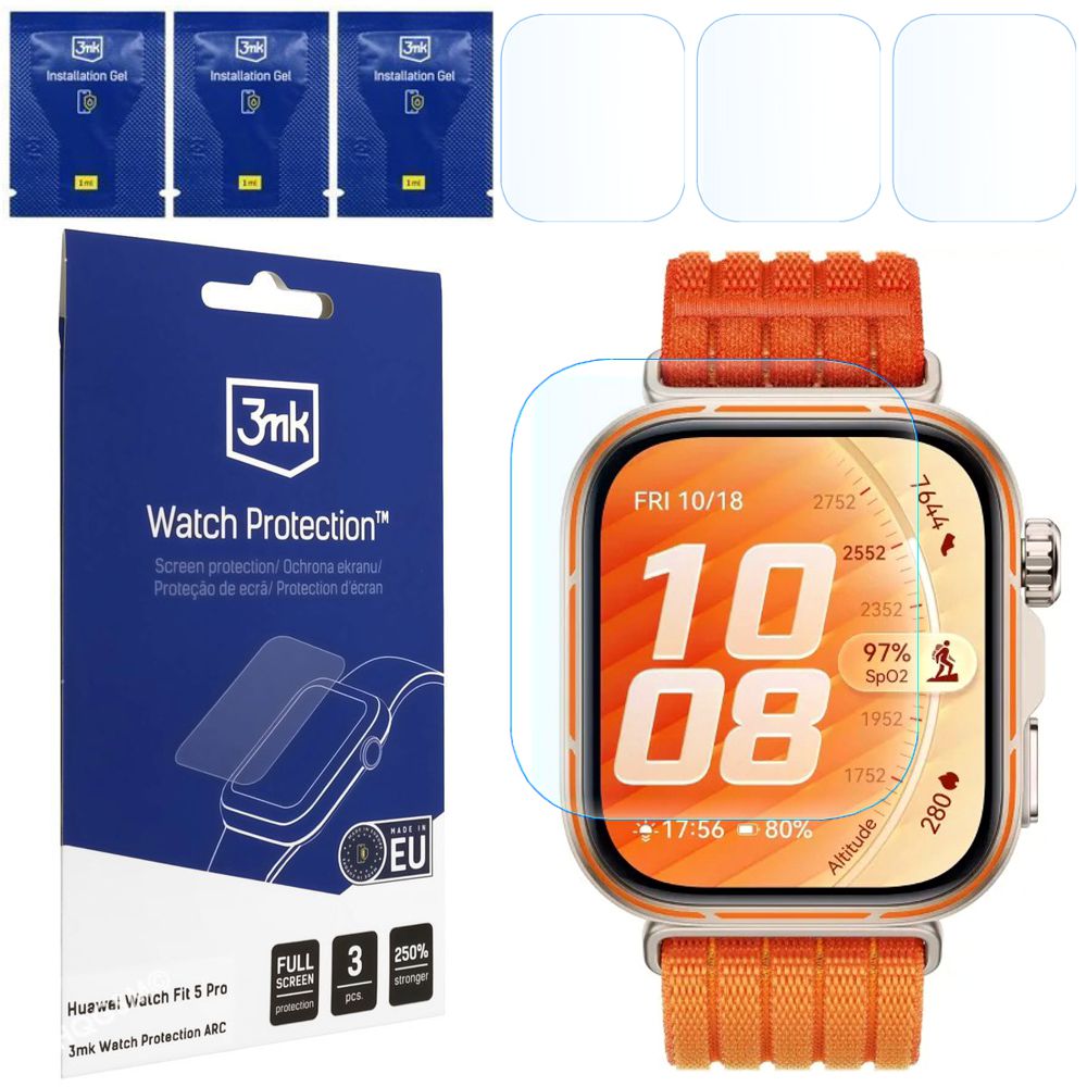 3x Folia Hydrożelowa 3mk Watch Protection do Huawei Watch Fit 5 Pro