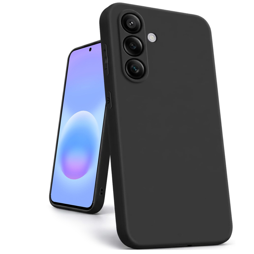 Etui Matt Silicone Case | Czarne do Samsung Galaxy A37 5G