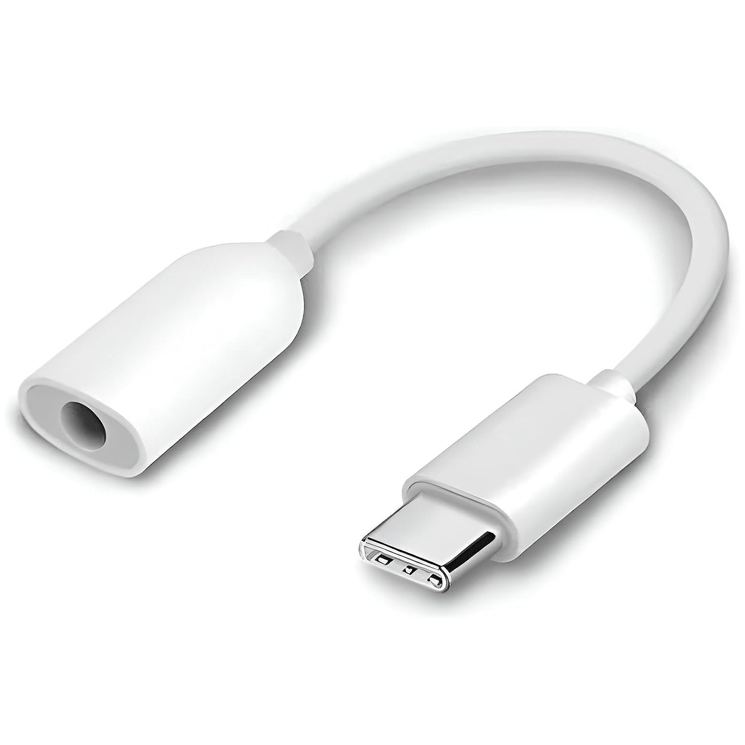 Xiaomi | Adapter Przejściówka USB-C mini Jack 3.5mm Audio AUX | Biały