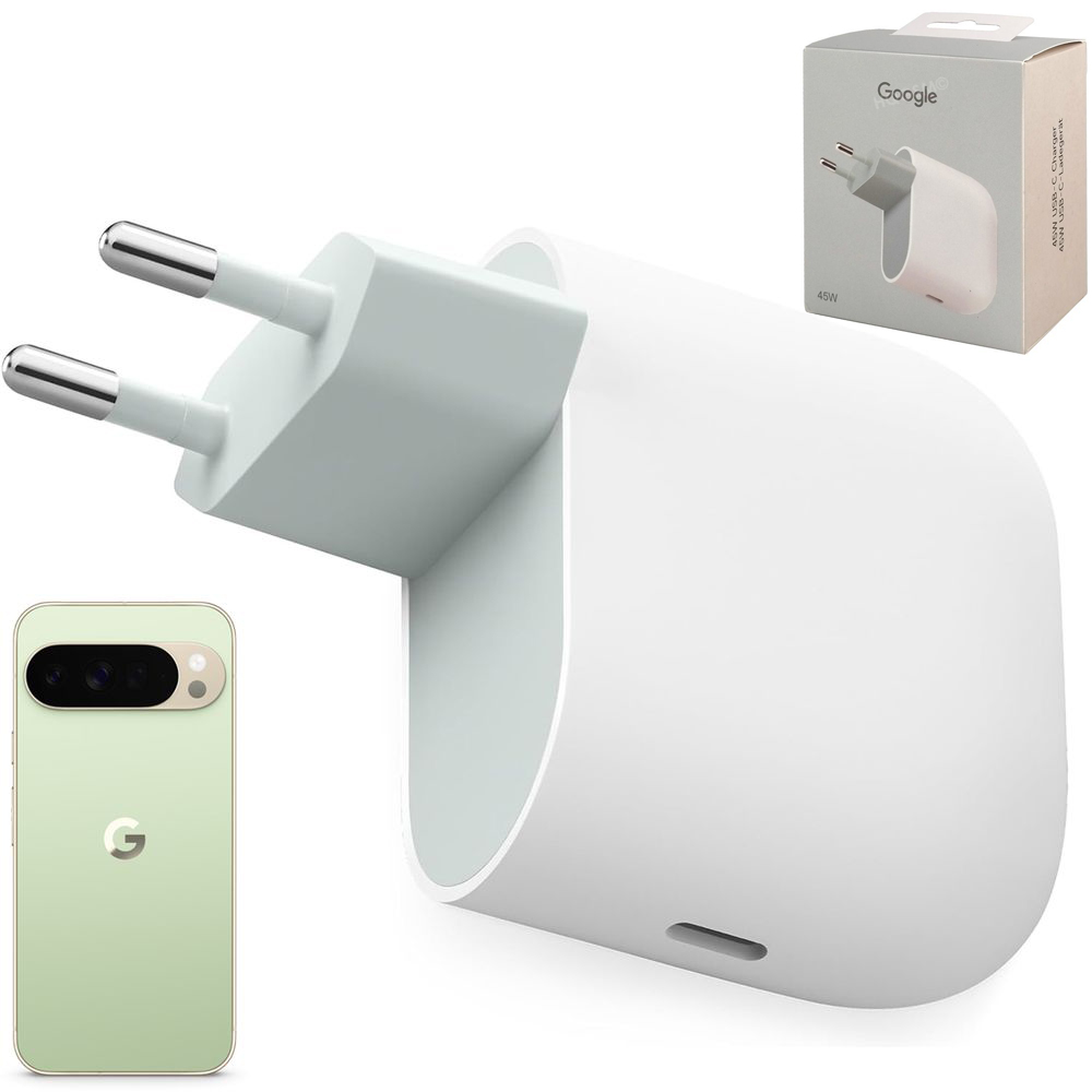 Google | Oryginalna Ładowarka Sieciowa USB-C 45W | Biała