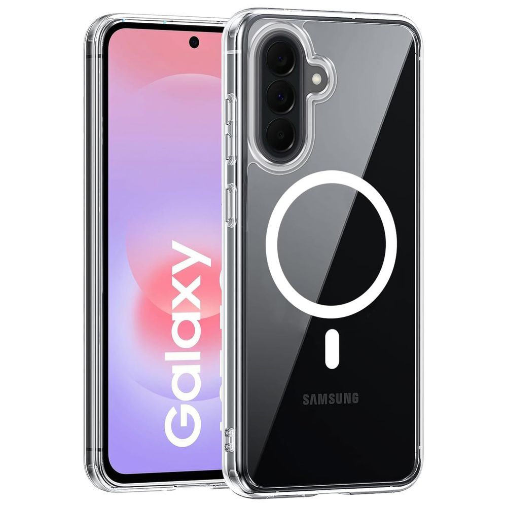 Etui Hybrydowe Magnetic Case | Clear White do Samsung Galaxy A37 5G