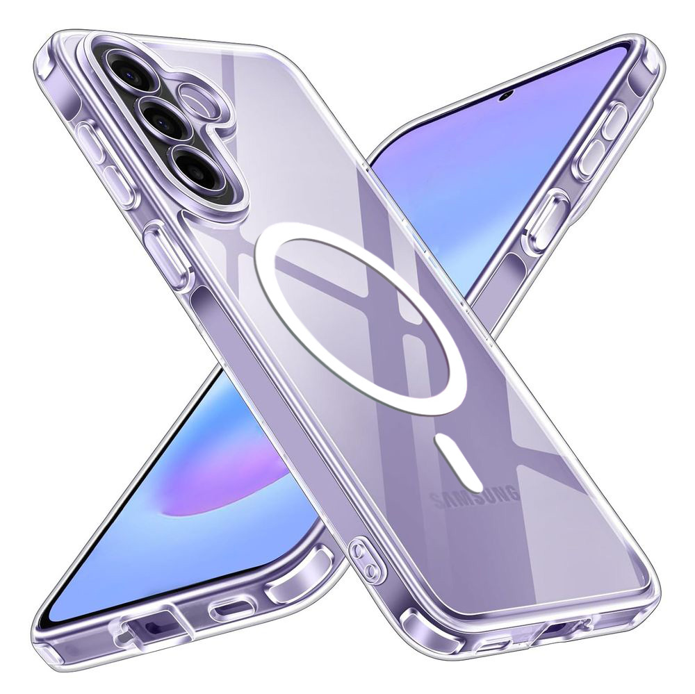 Etui Hybrydowe Magnetic Case | Clear White do Samsung Galaxy A57 5G