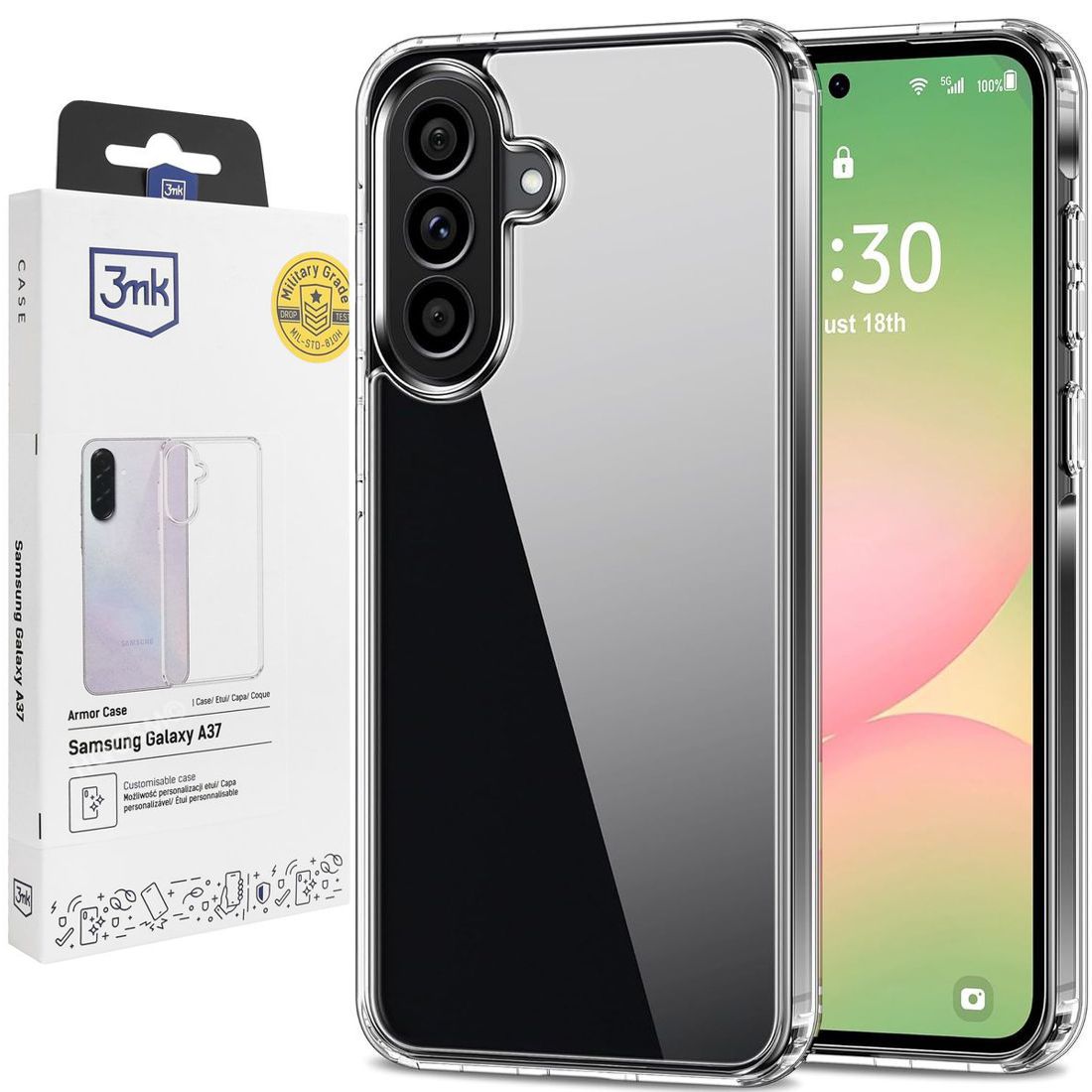 Pancerne Etui 3mk Armor Case | Clear do Samsung Galaxy A37 5G