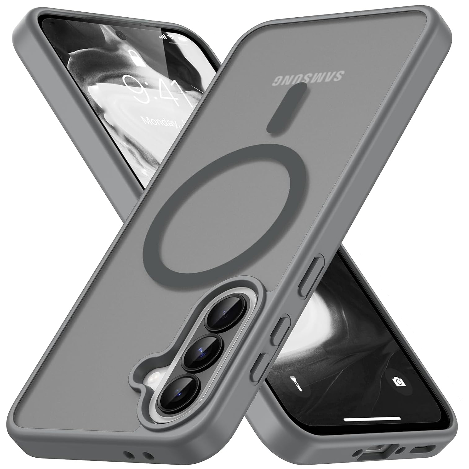 Etui Hybrydowe Magnetic Case | Matte Grey do Samsung Galaxy A57 5G