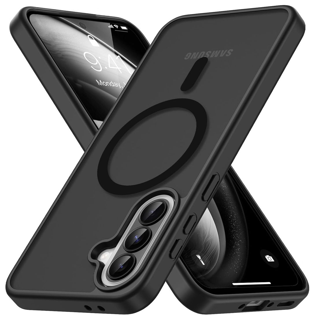 Etui Hybrydowe Magnetic Case | Matte Black do Samsung Galaxy A37 5G