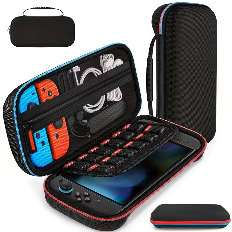 HardPouch | Sztywne Etui Walizka | Red & Blue do Nintendo Switch 2